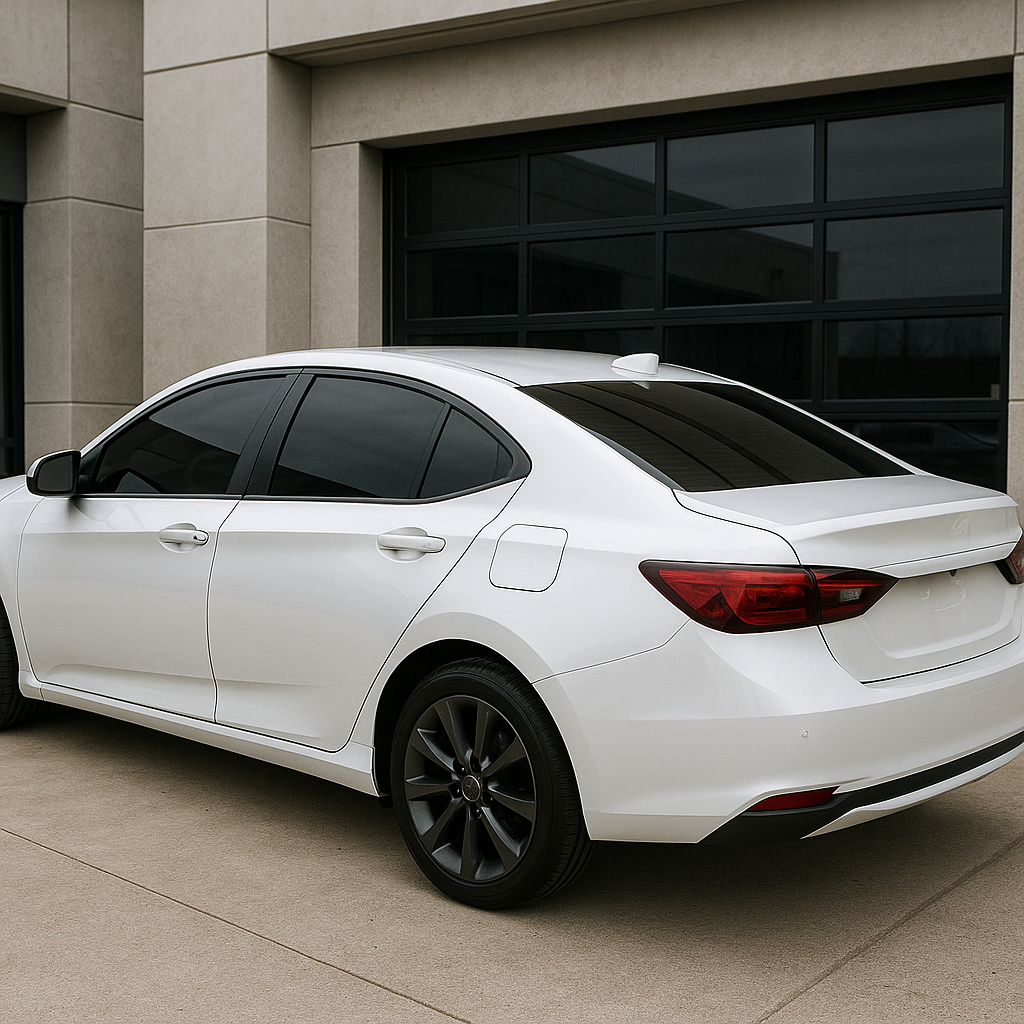 Automobile Dyed Window Tint Installation